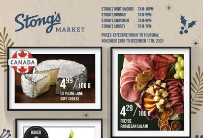 Stong's Market Flyer November 28 to December 11