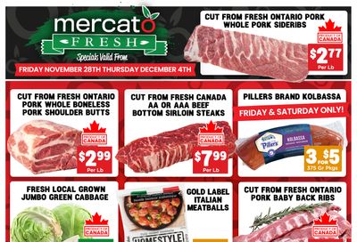 Mercato Fresh Flyer November 28 to December 4
