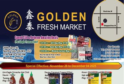 Golden Fresh Market Flyer November 28 to December 4