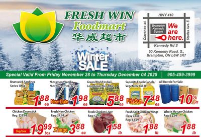 Fresh Win Foodmart Flyer November 28 to December 4