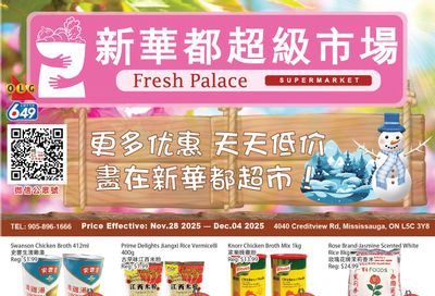 Fresh Palace Supermarket Flyer November 28 to December 4