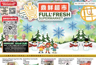 Full Fresh Supermarket Flyer November 28 to December 4