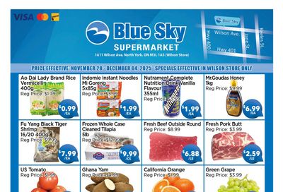 Blue Sky Supermarket (North York) Flyer November 28 to December 4