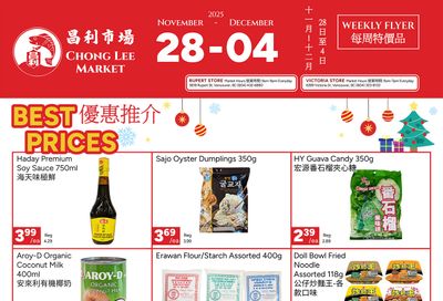 Chong Lee Market Flyer November 28 to December 4