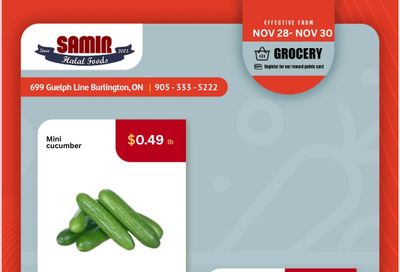 Samir Supermarket Flyer November 28 to 30