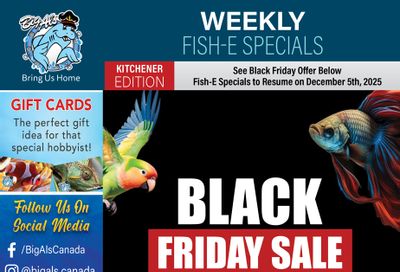 Big Al's (Kitchener) Black Friday Sale November 27 to 30
