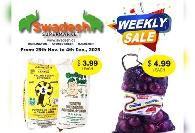 Swadesh Supermarket Flyer November 28 to December 4