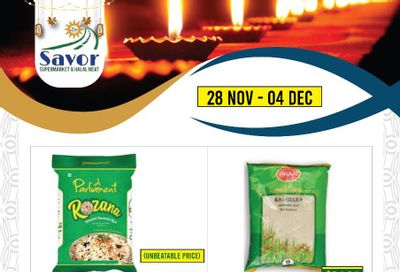 Savor Supermarket Flyer November 28 to December 4