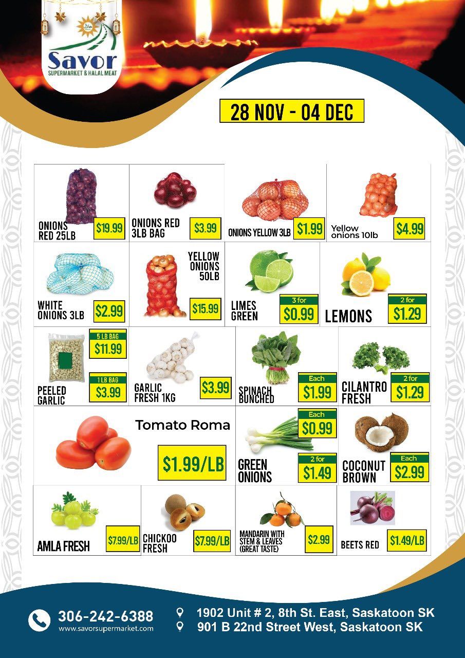 Savor Supermarket Flyer November 28 to December 4