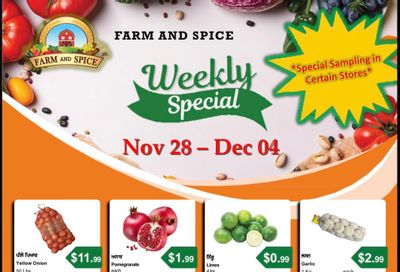 Farm And Spice Grocers Flyer November 28 to December 4
