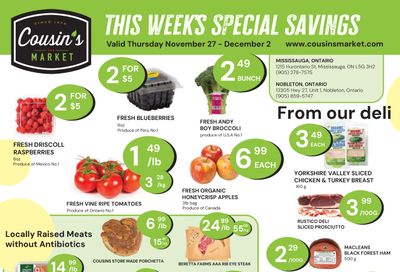 Cousin's Market Flyer November 27 to December 2