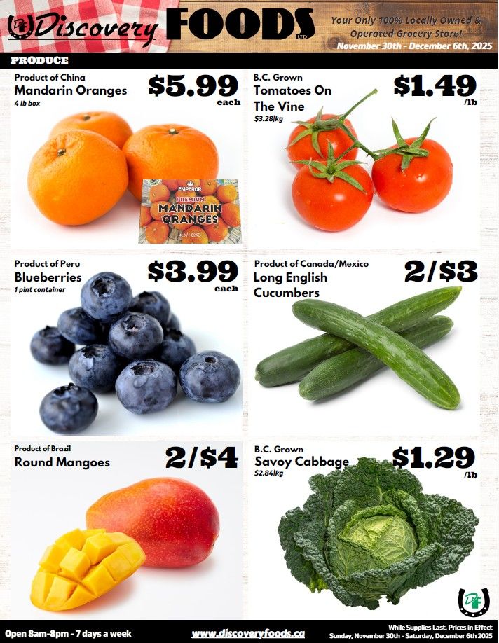 Discovery Foods Flyer November 30 to December 6