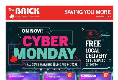 The Brick Cyber Monday Flyer December 1