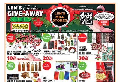 Len's Mill Stores Flyer December 1 to 14