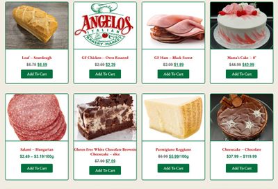 Angelo's Italian Bakery Monthly Specials December 1 to 31