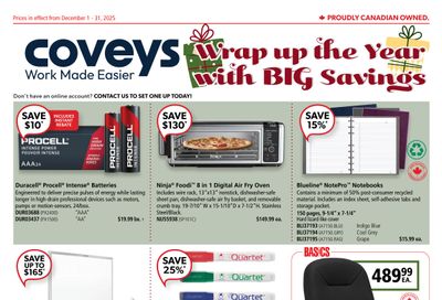 Covey Basics Flyer December 1 to 31