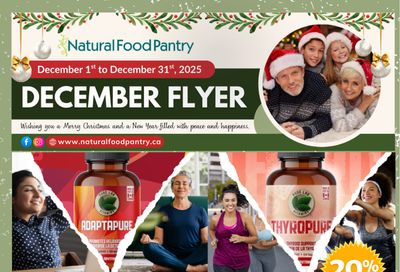 Natural Food Pantry Flyer December 1 to 31
