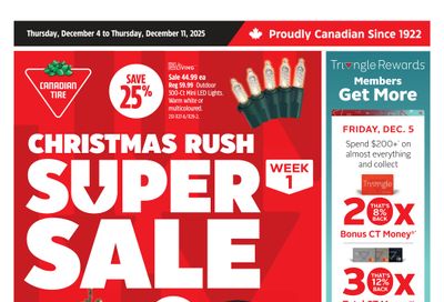 Canadian Tire (West) Flyer December 4 to 11