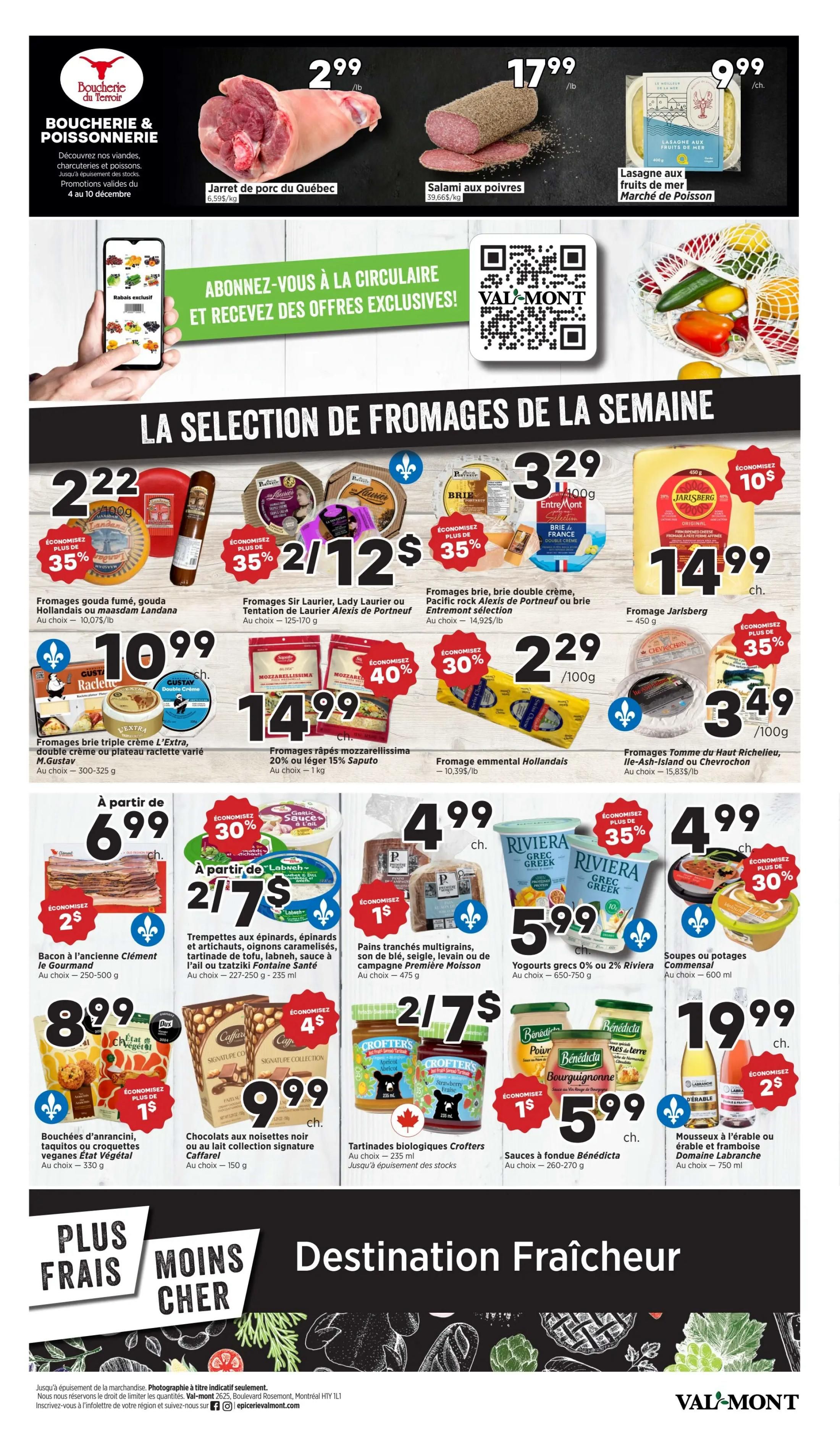 Val-Mont Flyer December 4 to 10
