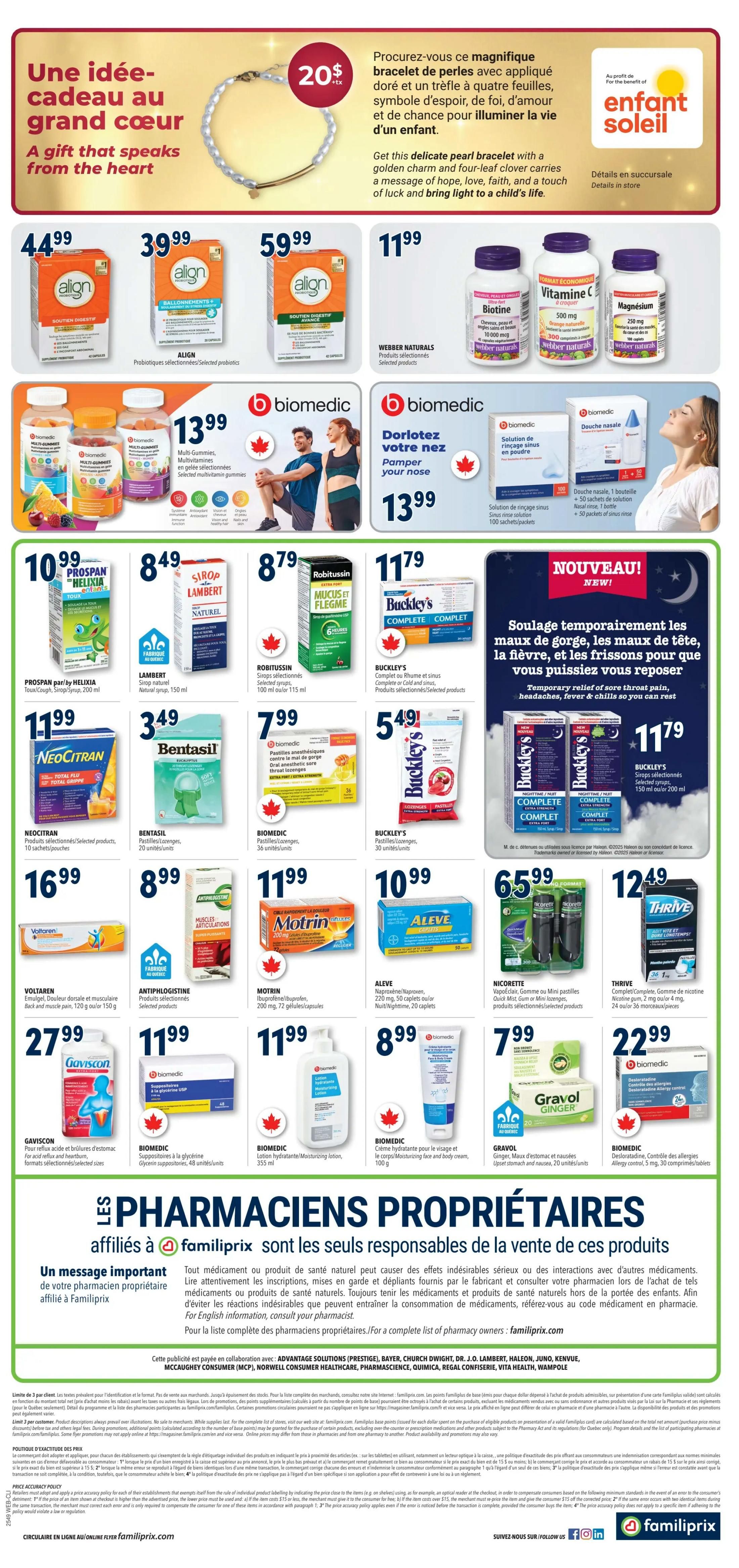 Familiprix Clinique Flyer December 4 to 10