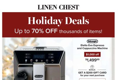 Linen Chest Flyer December 3 to 24