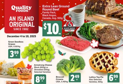 Quality Foods Flyer December 4 to 10