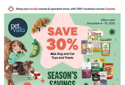 Pet Valu Flyer December 4 to 10