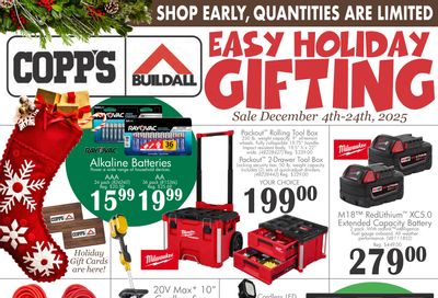 COPP’s Buildall Flyer December 4 to 24