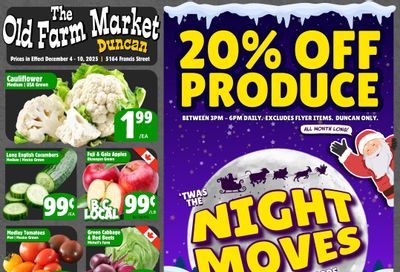 The Old Farm Market (Duncan) Flyer December 4 to 10