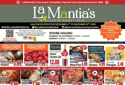 LaMantia's Flyer December 4 to 10