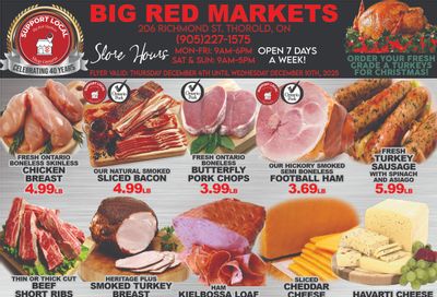 Big Red Markets Flyer December 4 to 10