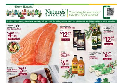 Nature's Emporium Bi-Weekly Flyer December 4 to 17