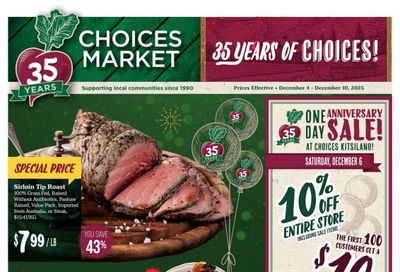 Choices Market Flyer December 4 to 10