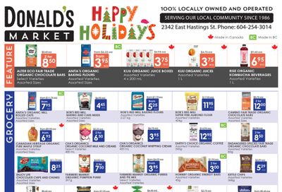Donald's Market Flyer December 4 to 17
