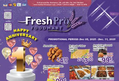 FreshPro Foodmart (Brampton) Flyer December 5 to 11
