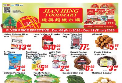 Jian Hing Foodmart (Scarborough) Flyer December 5 to 11