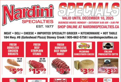 Nardini Specialties Flyer December 4 to 10