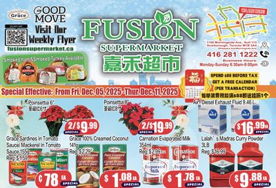 Fusion Supermarket (Scarborough) Flyer December 5 to 11