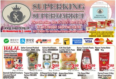 Superking Supermarket (London) Flyer December 5 to 11