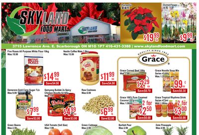 Skyland Food Mart Flyer December 5 to 11