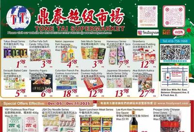 Tone Tai Supermarket Flyer December 5 to 11