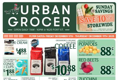 Urban Grocer Flyer December 5 to 11