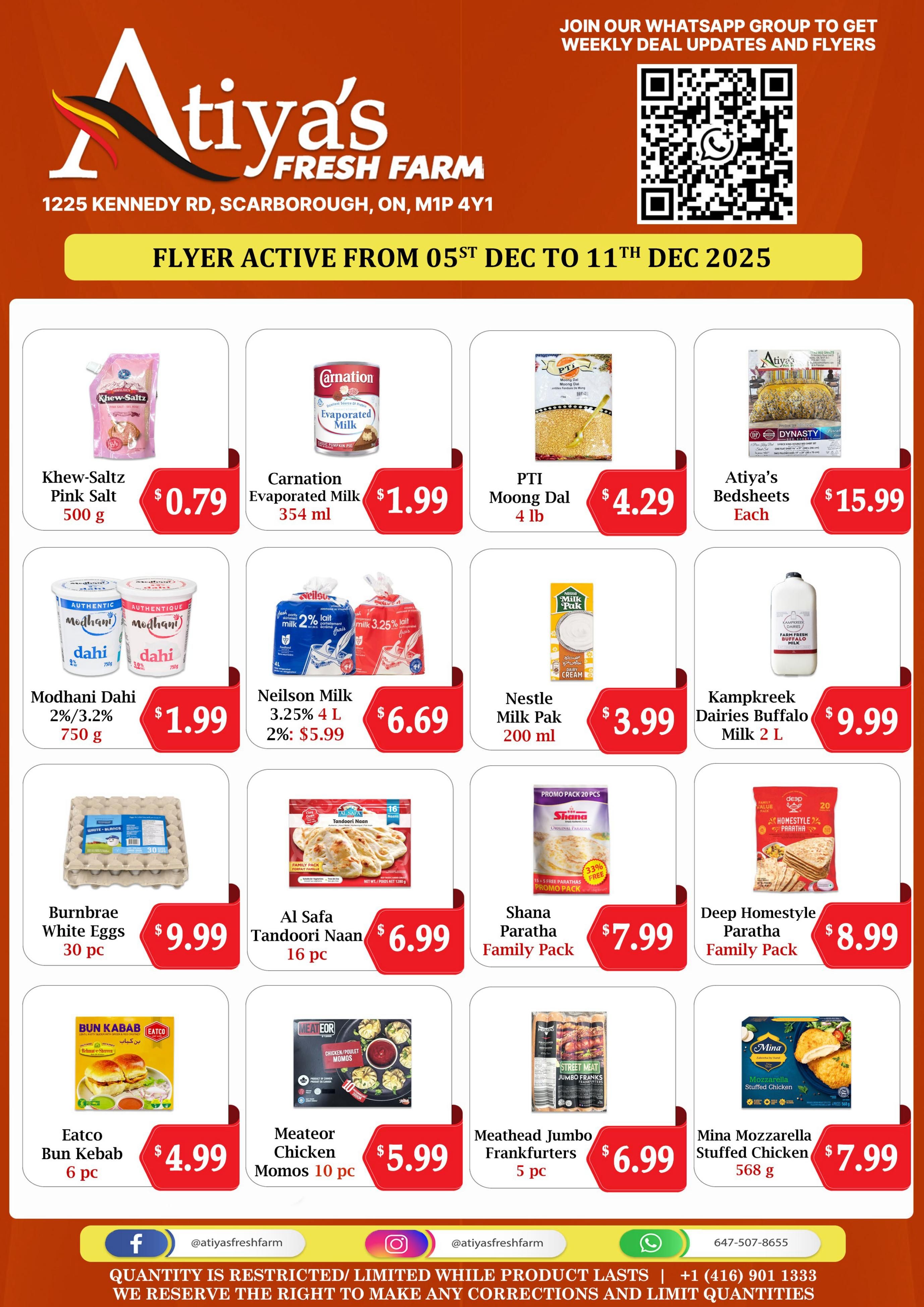 Atiya's Fresh Farm Flyer December 5 to 11