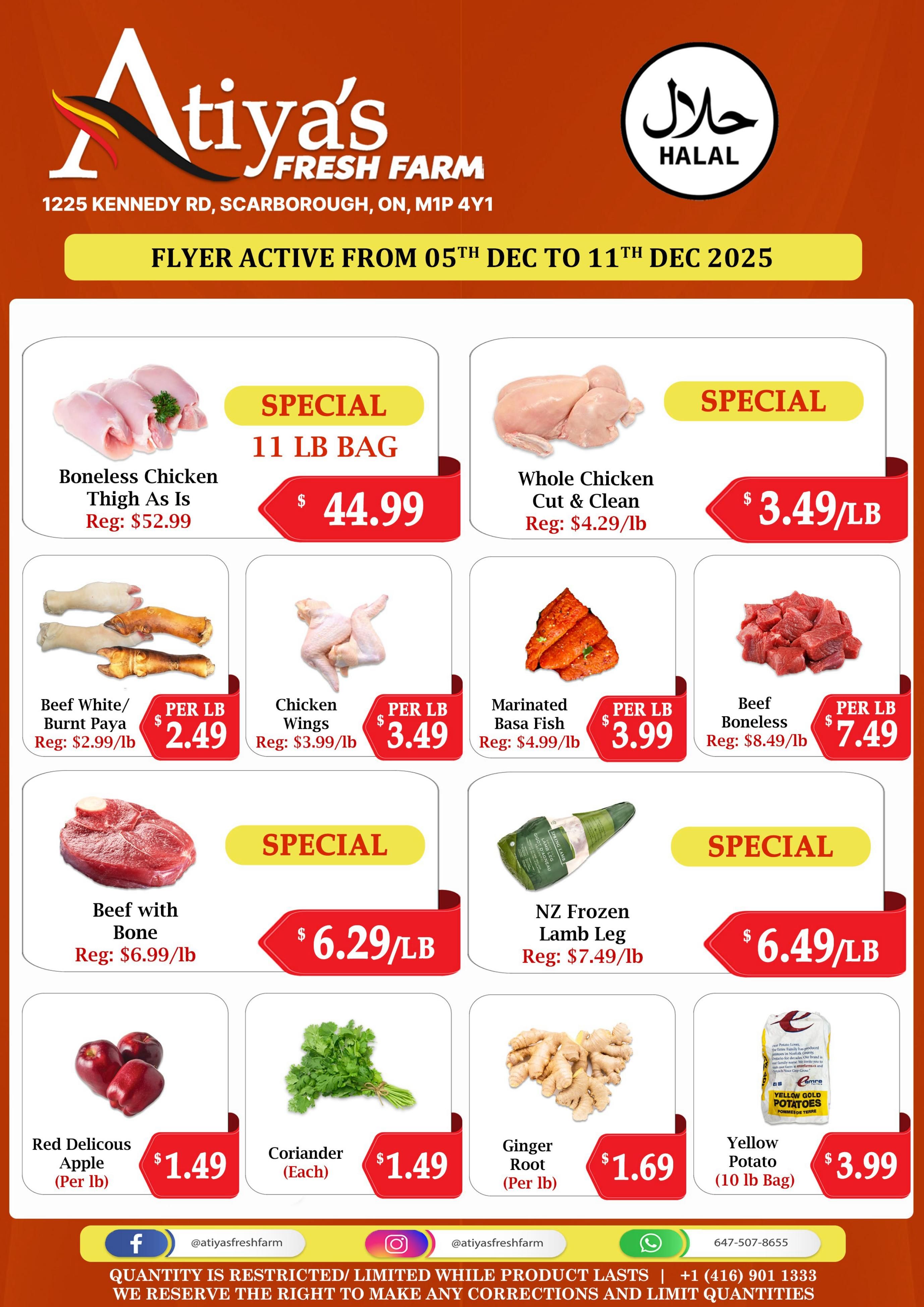 Atiya's Fresh Farm Flyer December 5 to 11
