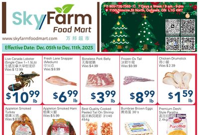 SkyFarm Food Mart Flyer December 5 to 11