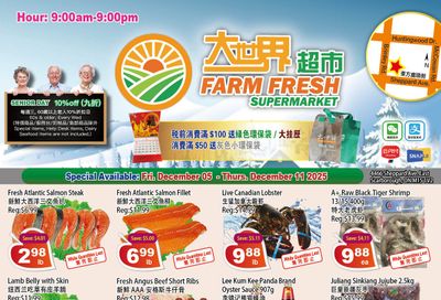 Farm Fresh Supermarket Flyer December 5 to 11