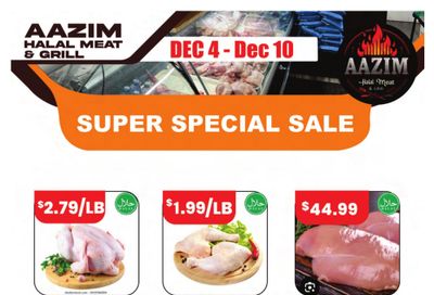 Aazim Halal Meat & Grill Flyer December 4 to 10
