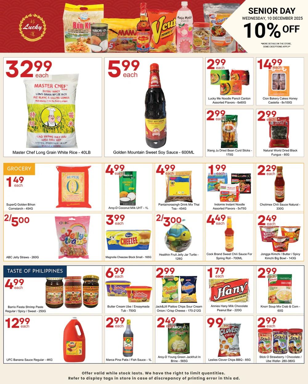 Lucky Supermarket (Winnipeg) Flyer December 5 to 11