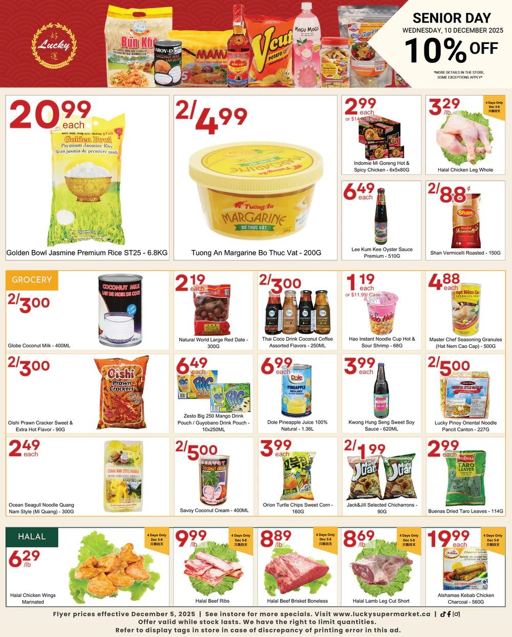 Lucky Supermarket (Surrey) Flyer December 5 to 11