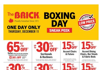 The Brick One-Day Sale Flyer December 11